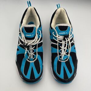 Speedo Hydro Comfort 4.0 72081 Sneakers Mens US 10 Blue Black Water Shoes